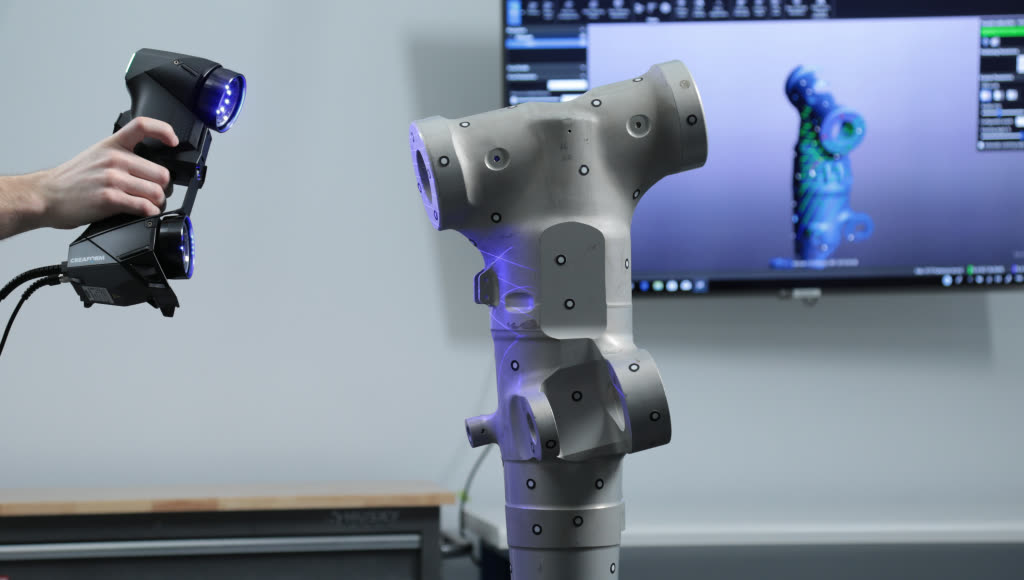 Pump impeller reverse-engineered from a 3D scan at Metals of Bahrain